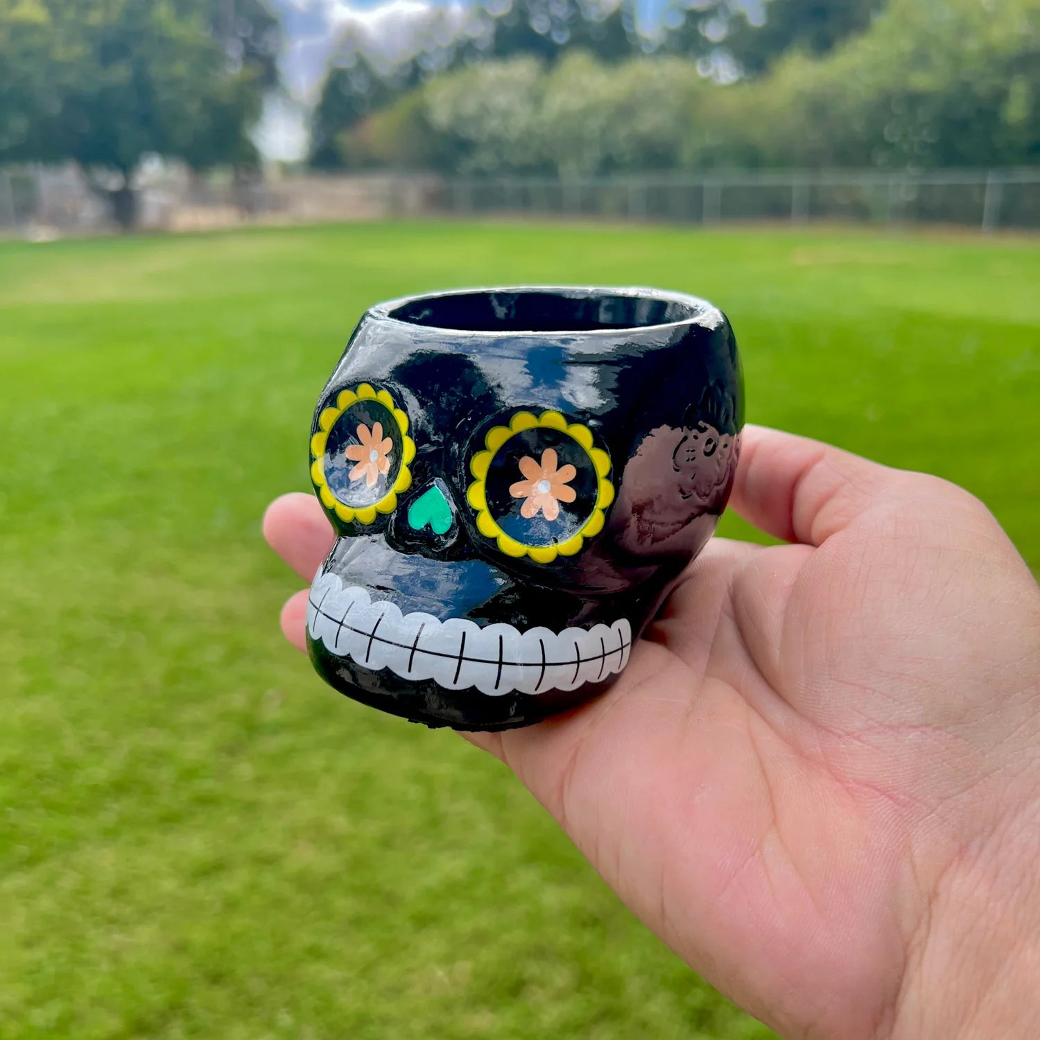 Full Case (72 Ceramic Sugar Skulls) Air Plant Holder <br> (5 Color Options - Holder Only)